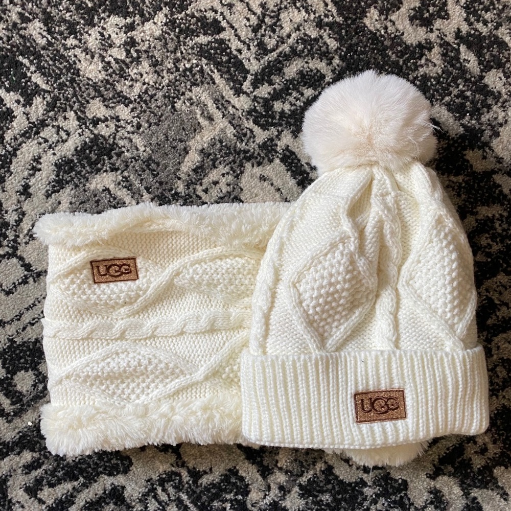 UGG hat and infinity scarf- brand new never worn